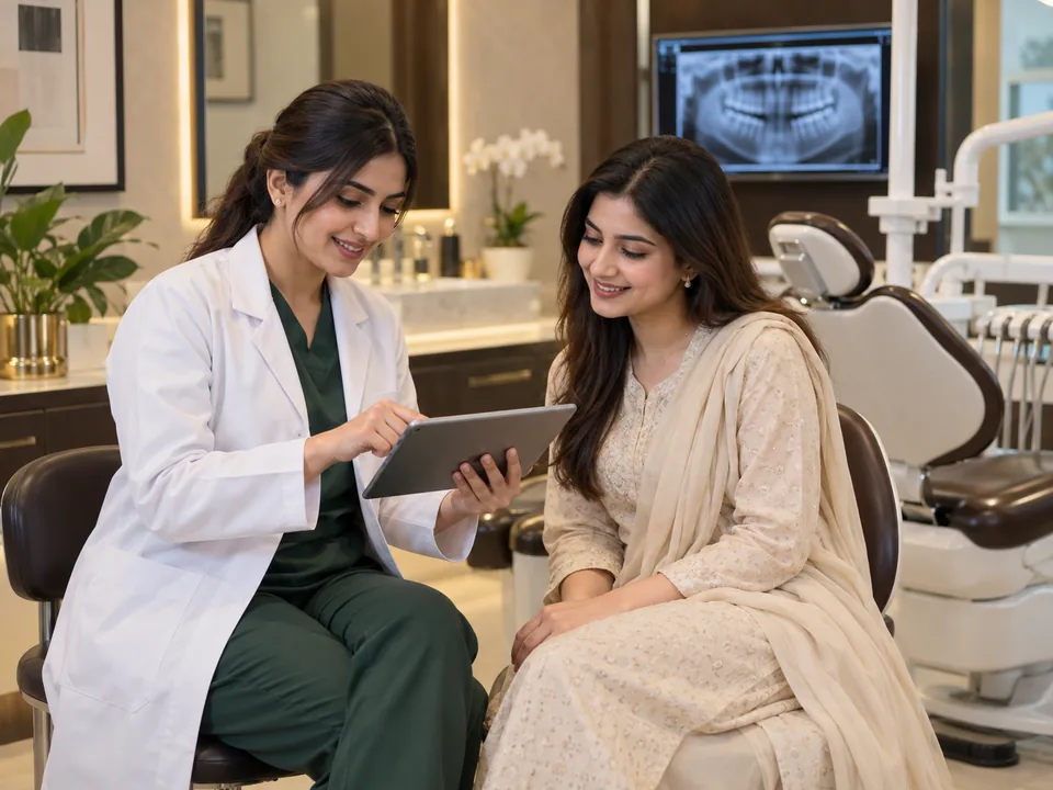 Female dentist consultation in Karachi