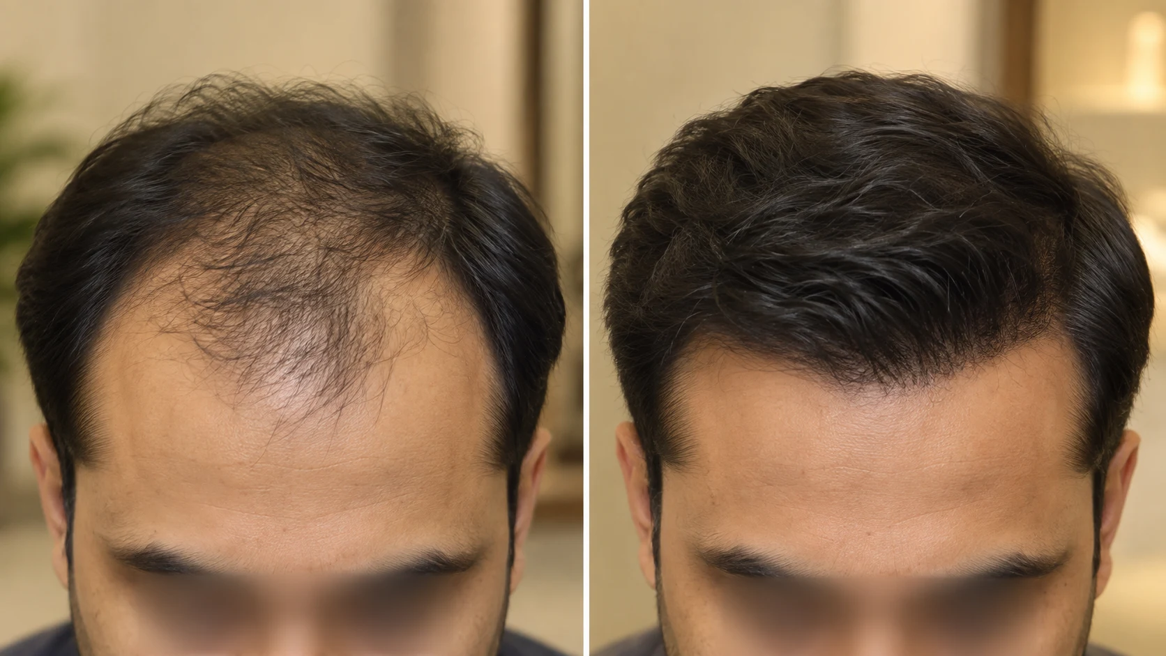 Sapphire FUE hair transplant before and after result in Karachi