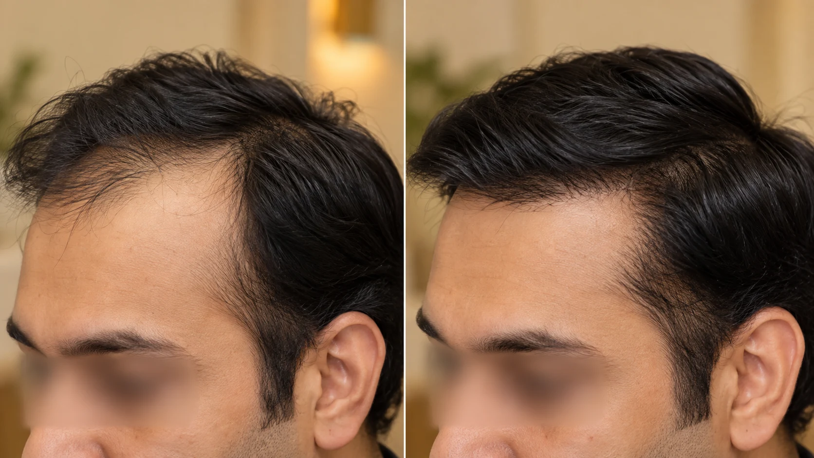 DHI hair transplant before and after result in Karachi