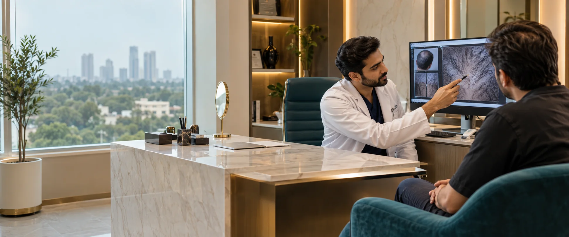 Hair transplant consultation at NextHealth Karachi
